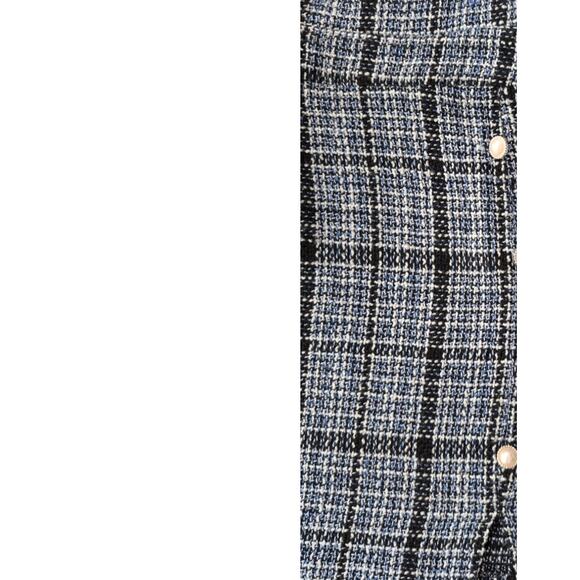 SHEIN Plaid Tweed Pinafore Overall Dress 1XL Sleeveless A-Line Zip Back - Picture 3 of 4